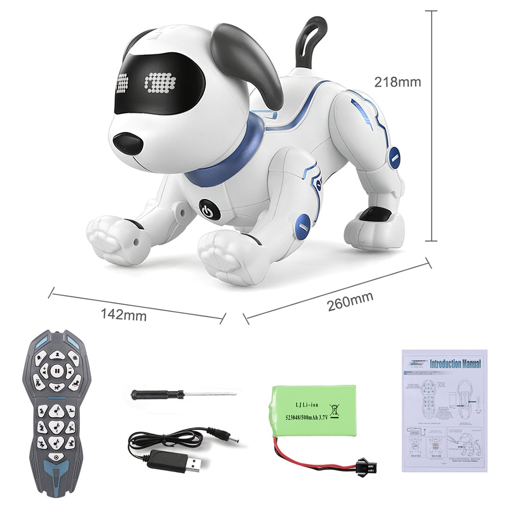 Electronic Animal Pets RC Robot Dog Voice Remote Control Toys