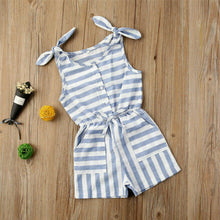 Load image into Gallery viewer, Baby Girl Stripe Clothes Sleeveless Jumpsuit Outfit Sunsuit Clothes - sunnydayhomedecorboutique
