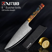 Load image into Gallery viewer, Kitchen Chef Knife High Quality VG10 Japanese Damascus Steel
