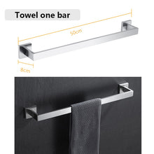 Load image into Gallery viewer, Bathroom Hardware Set Bathroom Accessories Black Robe Hook Towel
