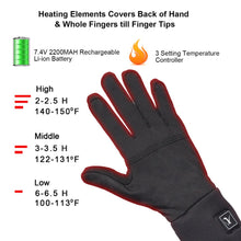 Load image into Gallery viewer, Heated Gloves Women Winter Ski Motorcycle Gloves For Men Outdoor Rechargeable
