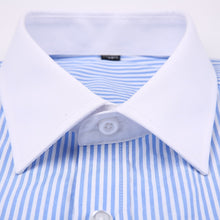 Load image into Gallery viewer, Classic French Cuffs Striped Dress Shirt Single Patch Pocket
