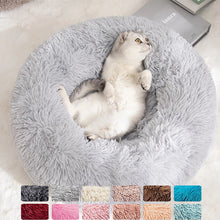 Load image into Gallery viewer, Donut Cat Bed Round Plush Pet Bed for Cats Dogs
