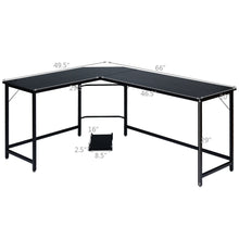 Load image into Gallery viewer, L Shaped Desk Corner Computer Desk PC Laptop Gaming Table Workstation - sunnydayhomedecorboutique
