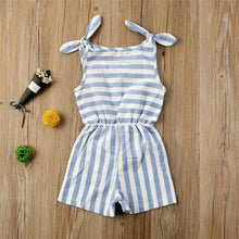 Load image into Gallery viewer, Baby Girl Stripe Clothes Sleeveless Jumpsuit Outfit Sunsuit Clothes - sunnydayhomedecorboutique
