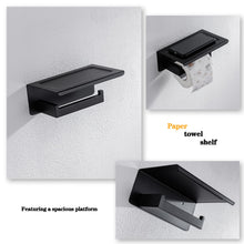 Load image into Gallery viewer, Bathroom Hardware Set Bathroom Accessories Black Robe Hook Towel
