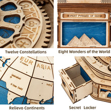 Load image into Gallery viewer, Robotime 3D Assembly Global Wooden Puzzle Laser-Cut for Teens/Adults
