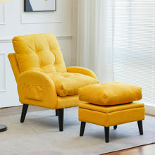 Load image into Gallery viewer, Accent Chair with Ottoman Storage Sofa Chair for Living Room - sunnydayhomedecorboutique
