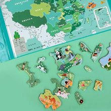 Load image into Gallery viewer, Magnetic World Map Magnetic Book-Style Geography Jigsaw Puzzles
