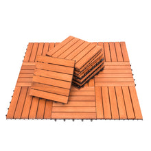 Load image into Gallery viewer, Wood Outdoor Flooring Interlocking Deck Tiles Patio Waterproof UV Protected, - sunnydayhomedecorboutique
