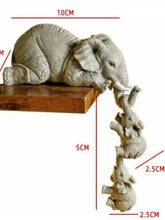 Load image into Gallery viewer, 3pcs/set Cute Elephant Figurines Elephant Holding Baby Elephant - sunnydayhomedecorboutique
