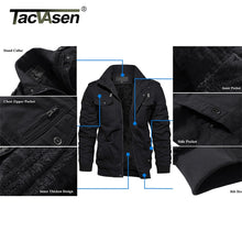 Load image into Gallery viewer, TACVASEN Oversize Winter Thicken Fleece Casual Jackets Men&#39;s Cotton Jacket
