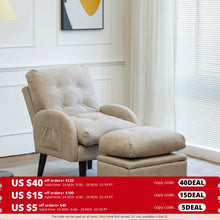 Load image into Gallery viewer, Accent Chair with Ottoman Storage Sofa Chair for Living Room - sunnydayhomedecorboutique
