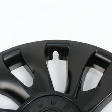 Load image into Gallery viewer, Embers 2022 Model 3 Wheel Cover 18 Inches Matte Black Whirlwind Hub Caps
