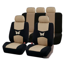 Load image into Gallery viewer, 4/9 Pcs Butterfly Pattern Universal Car Seat Cover Polyester Fabric - sunnydayhomedecorboutique
