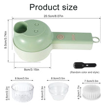 Load image into Gallery viewer, 4 In1 Electric Vegetable Cutter Multifunctional Vegetable Chopper
