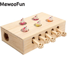 Load image into Gallery viewer, Cat Toys Interactive Whack-a-mole Solid Wood Toys
