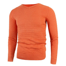 Load image into Gallery viewer, Male Sweaters Men Pullover Autumn Cotton V-Neck Slim Sweater
