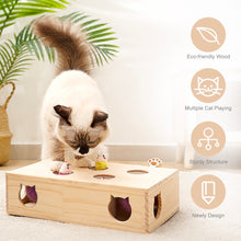 Load image into Gallery viewer, Cat Toys Interactive Whack-a-mole Solid Wood Toys
