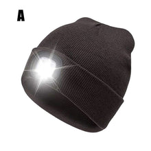 Load image into Gallery viewer, Winter Hat Bluetooth LED Light Windproof Solid For Outdoor
