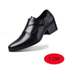 Load image into Gallery viewer, Taller Men High Heels Pointed Toe Dress Shoes
