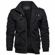 Load image into Gallery viewer, TACVASEN Oversize Winter Thicken Fleece Casual Jackets Men&#39;s Cotton Jacket
