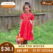 Load image into Gallery viewer, Pettigirl Autumn Christmas Smocked Vintage Dresses Costumes Outfits Clothing For Children Baby Girls Kids 234 To 5681012 Years - sunnydayhomedecorboutique

