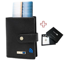 Load image into Gallery viewer, Smart Anti-lost Wallet Tracker  Genuine Leather Men wallets
