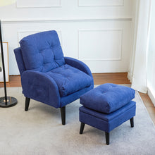 Load image into Gallery viewer, Accent Chair with Ottoman Storage Sofa Chair for Living Room - sunnydayhomedecorboutique
