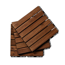 Load image into Gallery viewer, Wood Outdoor Flooring Interlocking Deck Tiles Patio Waterproof UV Protected, - sunnydayhomedecorboutique
