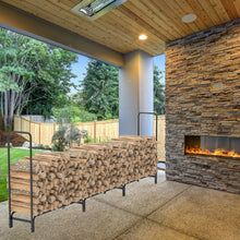 Load image into Gallery viewer, Outdoor Fire Wood Log Rack for Fireplace Heavy Duty Firewood
