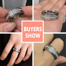 Load image into Gallery viewer, New she, Men&#39;s Promise Wedding Band Tungsten Carbide Rings - sunnydayhomedecorboutique
