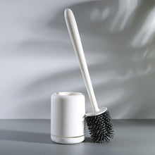 Load image into Gallery viewer, Silicone Toilet Brush Wc Quick Drying Bracket Gap Brush With Holder Flat Head Soft Bristles Cleaning Tools Bathroom Accessories
