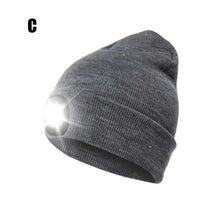 Load image into Gallery viewer, Winter Hat Bluetooth LED Light Windproof Solid For Outdoor
