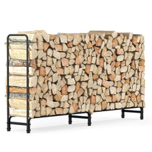 Load image into Gallery viewer, Outdoor Fire Wood Log Rack for Fireplace Heavy Duty Firewood
