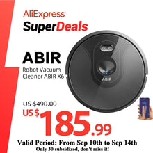 Load image into Gallery viewer, ABIR X6 Robot Vacuum Cleaner, Visual Navigation. - sunnydayhomedecorboutique
