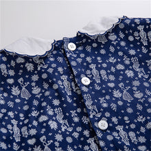 Load image into Gallery viewer, Pettigirl 2022 Autumn Fancy Christmas Old Girls Smocked Dresses Children Clothes For Kids Size 3 4 5 6 8 10 12 Years - sunnydayhomedecorboutique

