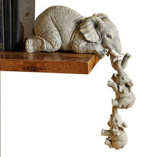 Load image into Gallery viewer, 3pcs/set Cute Elephant Figurines Elephant Holding Baby Elephant - sunnydayhomedecorboutique
