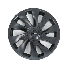 Load image into Gallery viewer, Embers 2022 Model 3 Wheel Cover 18 Inches Matte Black Whirlwind Hub Caps
