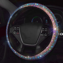 Load image into Gallery viewer, 37-39cm Bling Red Diamond Car Steering Wheel Cover - sunnydayhomedecorboutique
