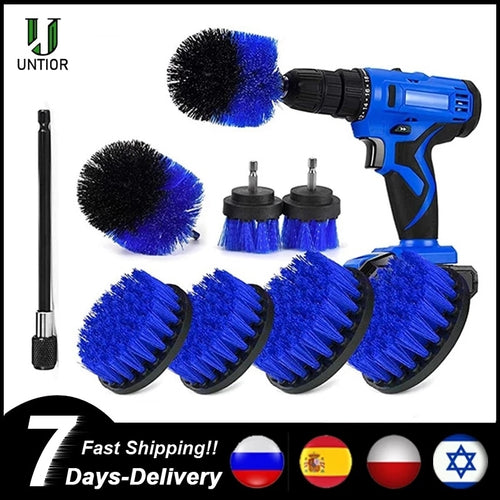 UNTIOR Power Scrubber Brush Set Car Polisher Bathroom Cleaning Kit - sunnydayhomedecorboutique