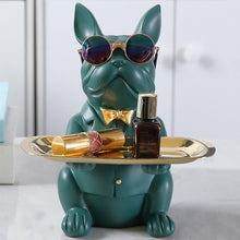 Load image into Gallery viewer, French Bulldog Sculpture Dog Statue Jewelry Storage Table Decoration - sunnydayhomedecorboutique
