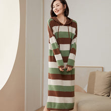 Load image into Gallery viewer, Cashmere Long Sweater Women  Knitted Long Dress Hooded
