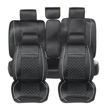 Load image into Gallery viewer, Car Seat Covers Pu Leather Seats Cover Full Set Seat Cushion Cover Front Rear Seat Cover Universal SUV Trucks - sunnydayhomedecorboutique
