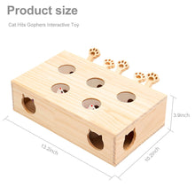 Load image into Gallery viewer, Cat Toys Interactive Whack-a-mole Solid Wood Toys
