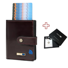 Load image into Gallery viewer, Smart Anti-lost Wallet Tracker  Genuine Leather Men wallets
