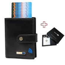 Load image into Gallery viewer, Smart Anti-lost Wallet Tracker  Genuine Leather Men wallets
