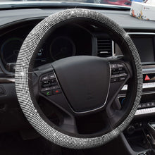 Load image into Gallery viewer, 37-39cm Bling Red Diamond Car Steering Wheel Cover - sunnydayhomedecorboutique
