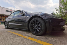 Load image into Gallery viewer, Embers 2022 Model 3 Wheel Cover 18 Inches Matte Black Whirlwind Hub Caps
