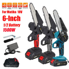 Load image into Gallery viewer, 6 Inch Removable Mini Pruning Electric Chainsaw
